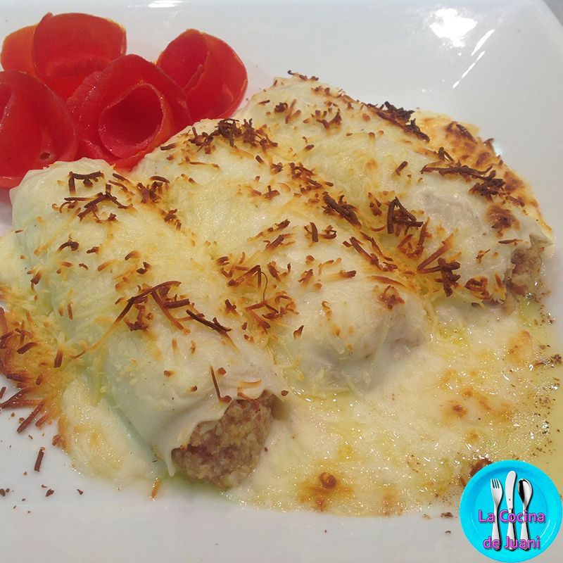 Canelones de atún