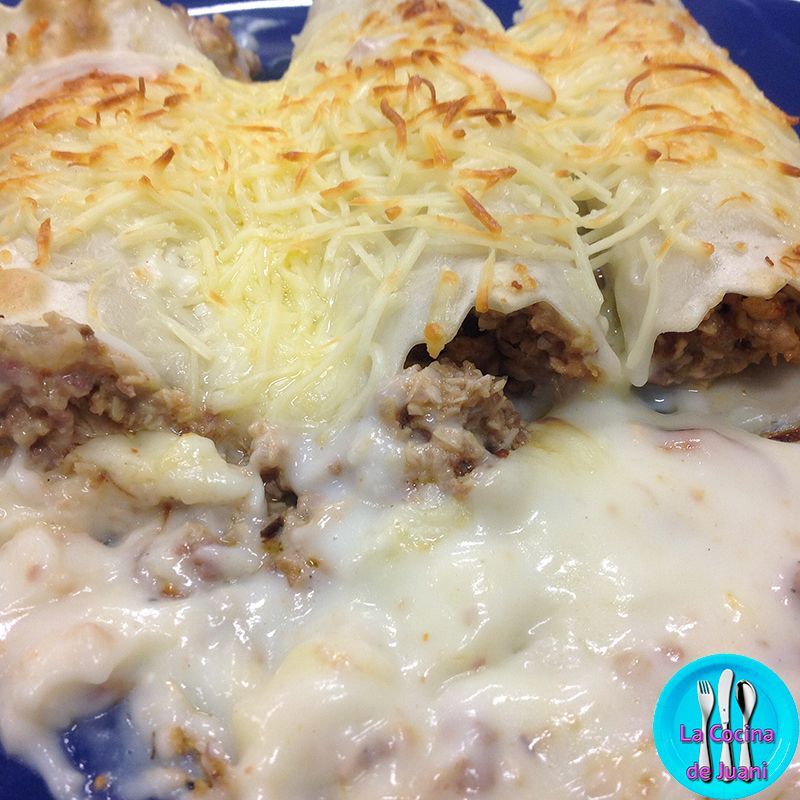 Canelones de carne
