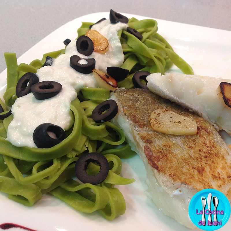 Cintas con bacalao