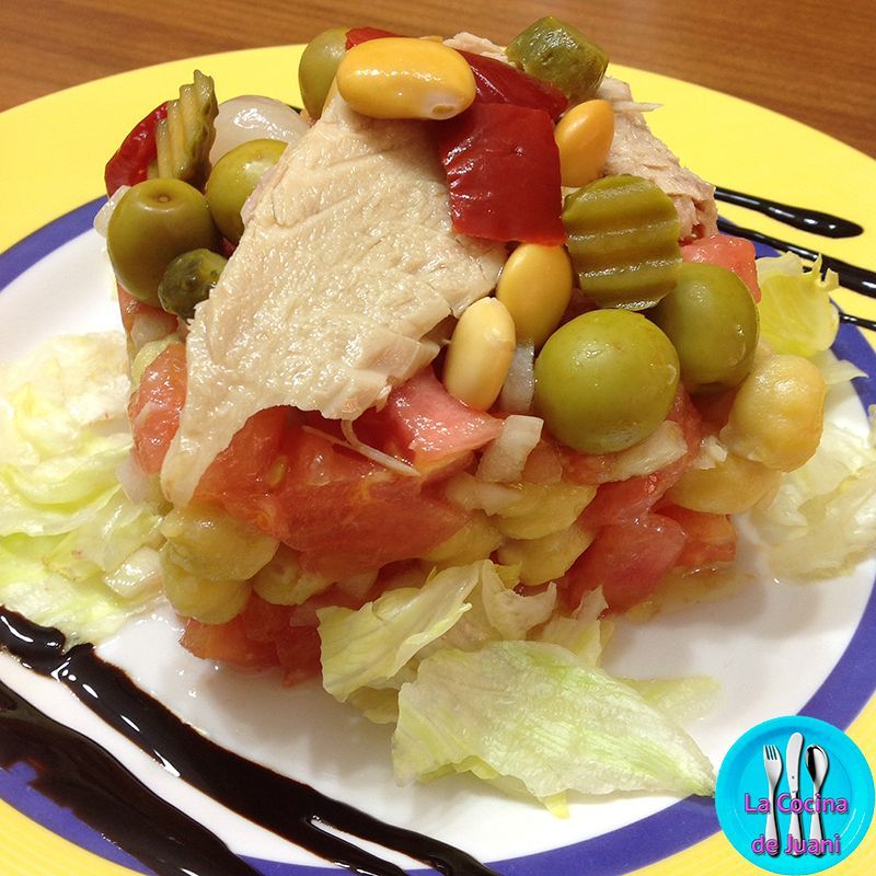 Ensalada estival de garbanzos