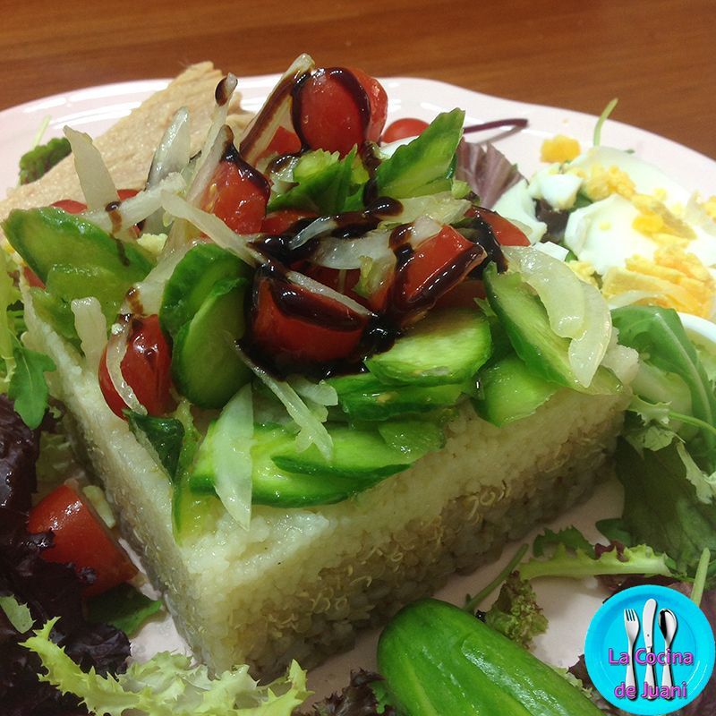 Ensalada de quinoa, cuscús y trigo sarraceno