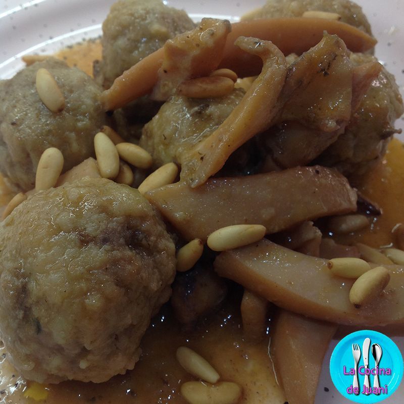 Albóndigas con sepia