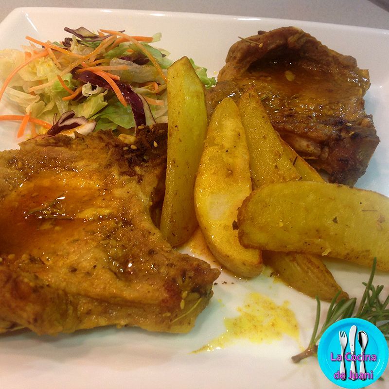 Chuletas de cerdo picantes
