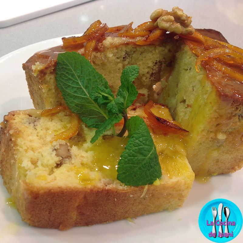 Pastel de azúcar de naranjas