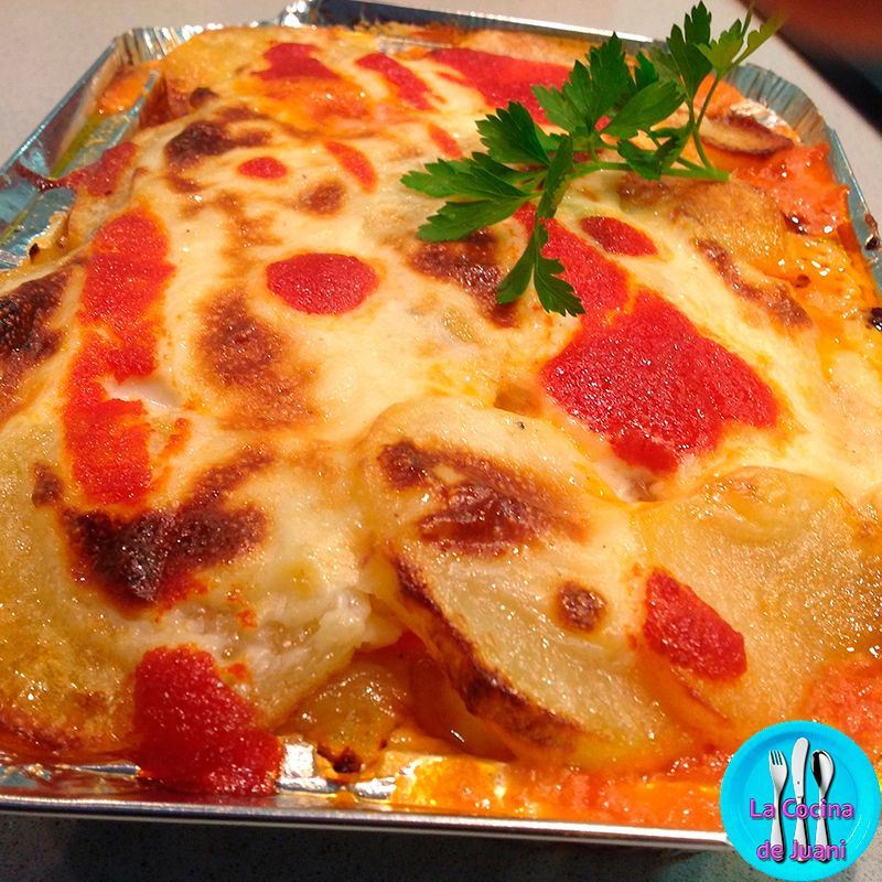 Pastel de carne picada y patata