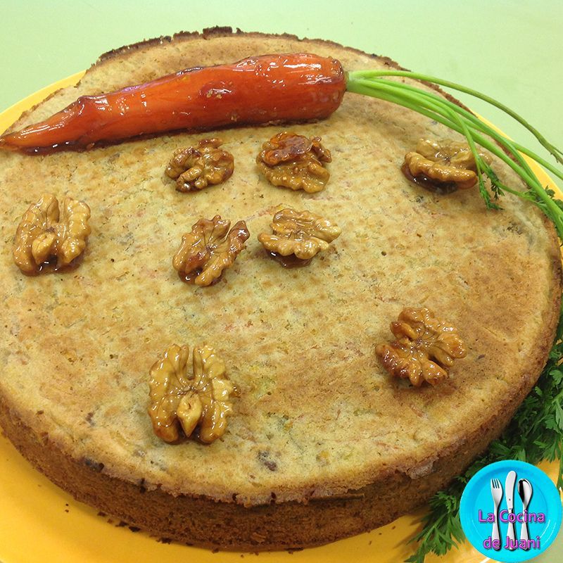 Pastel de zanahoria y manzana