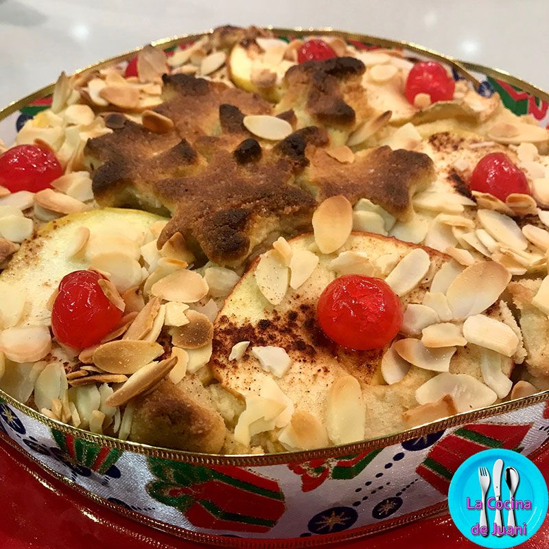 Tarta de manzana y almendras