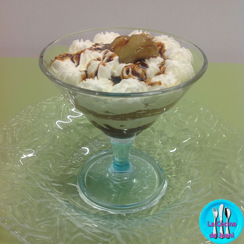 Mousse de castañas y café
