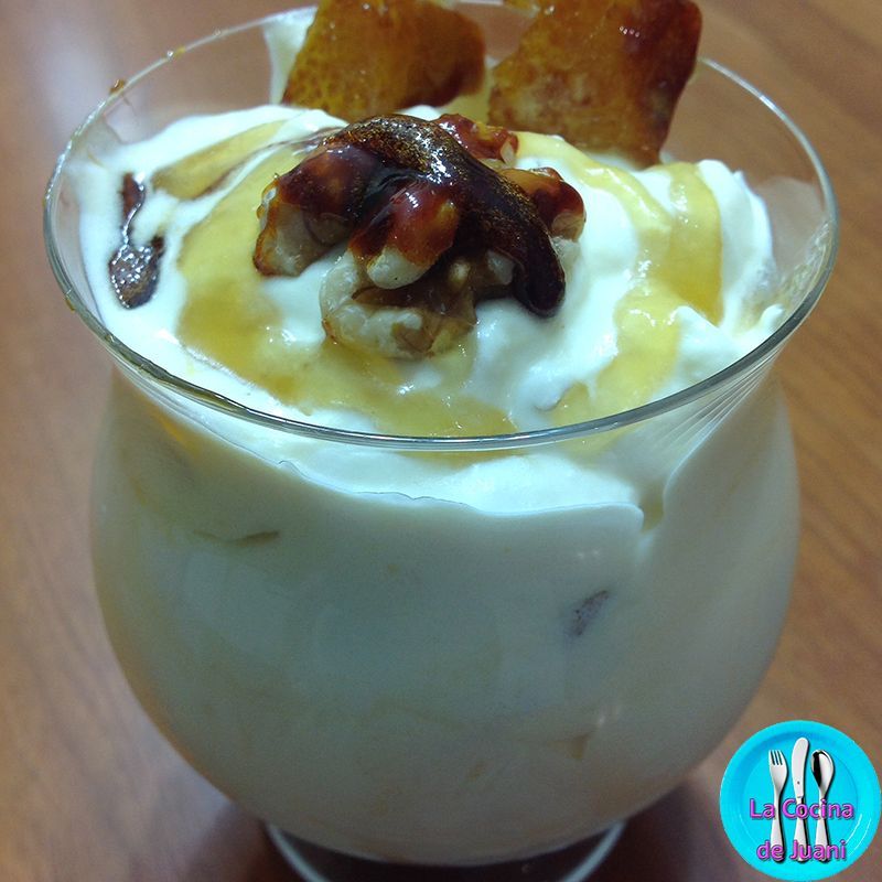 Mousse de nueces y miel