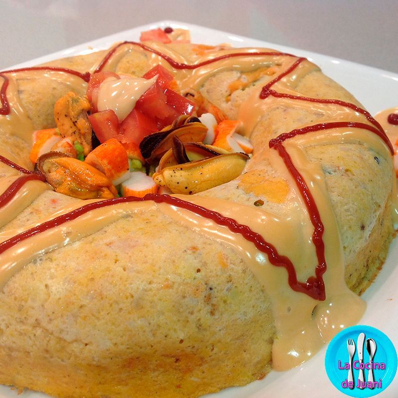 Budin de marisco y pescado