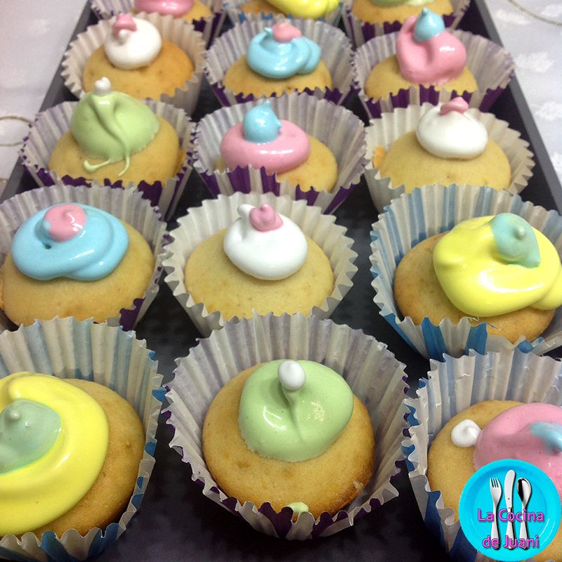 Cupcakes con merengue italiano