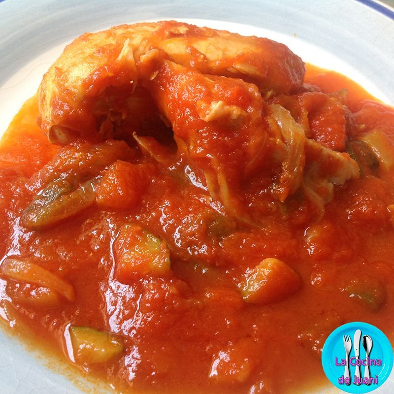 Pechugas de pollo con sanfaina