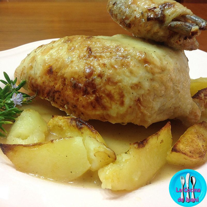 Pollo a las finas hierbas