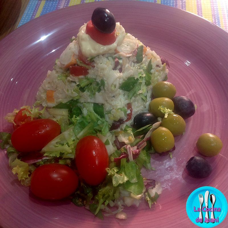 Ensalada fresca de arroz