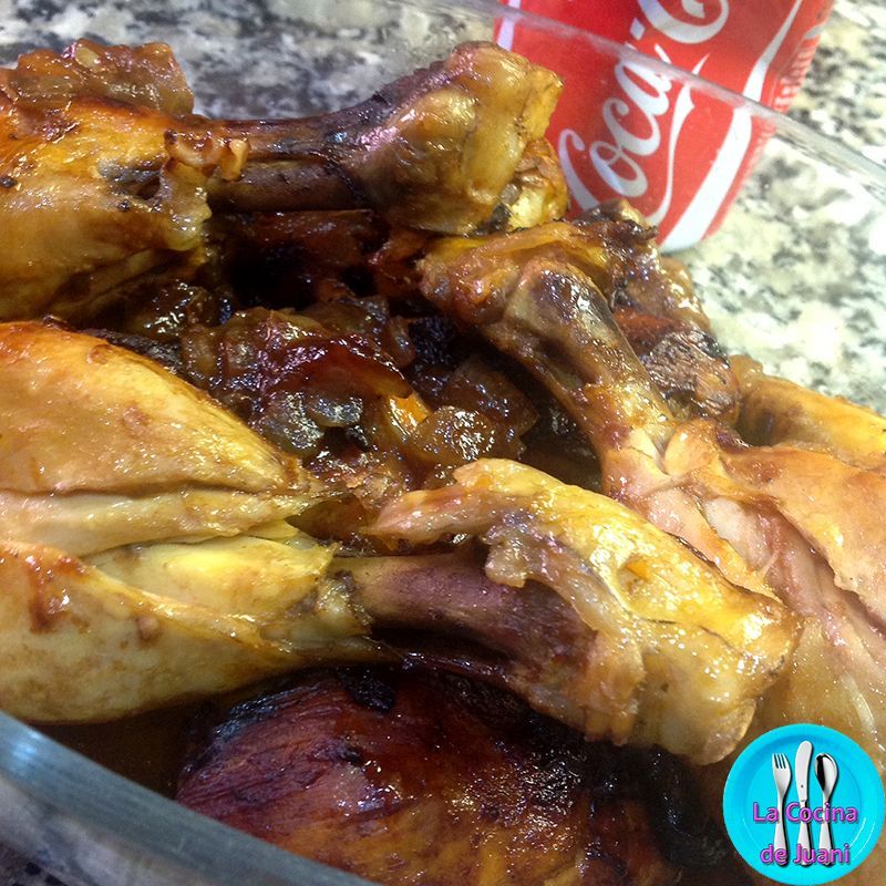 Muslos de pollo con Coca-Cola