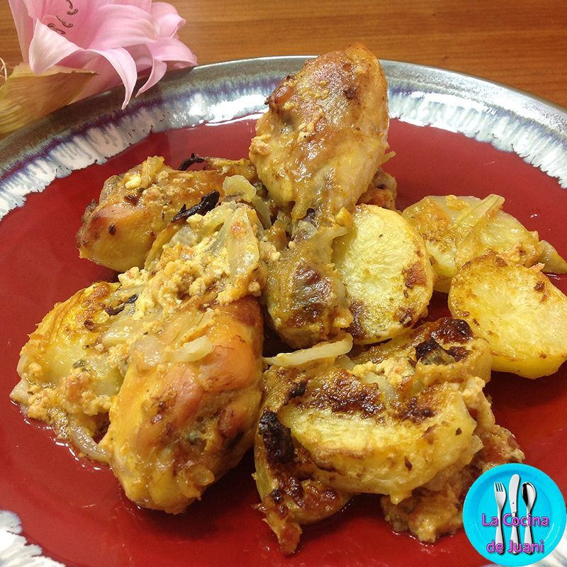 Muslos de pollo al horno con all-i-oli