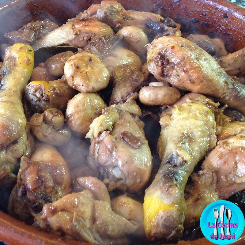 Muslos de pollo rustidos