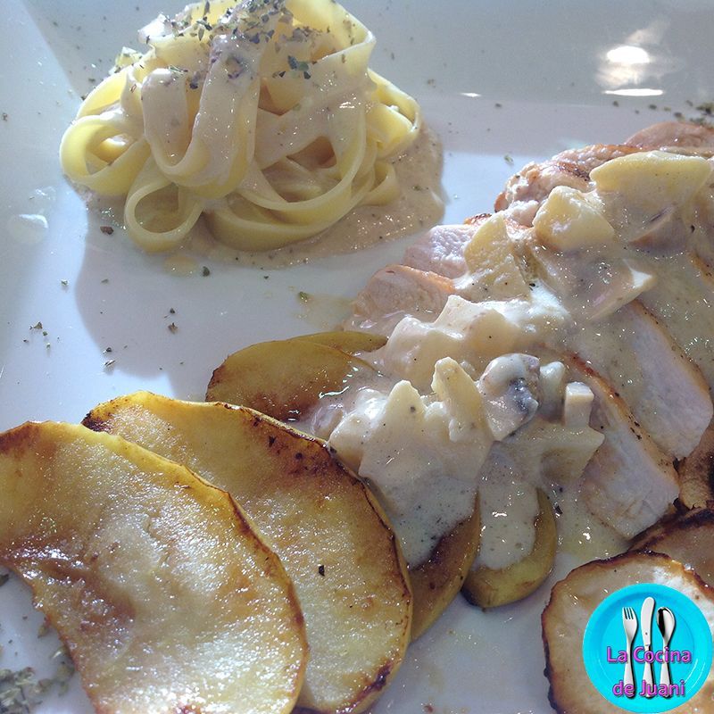 Pechuga de pollo al cava