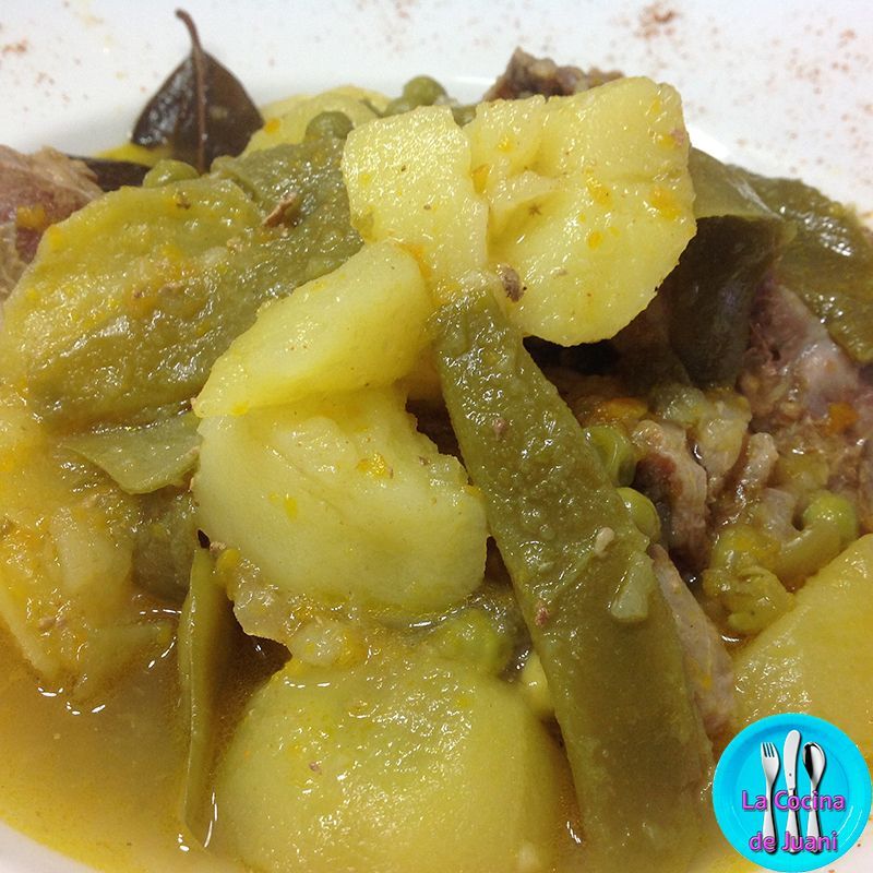 Guiso de patatas con jarrete