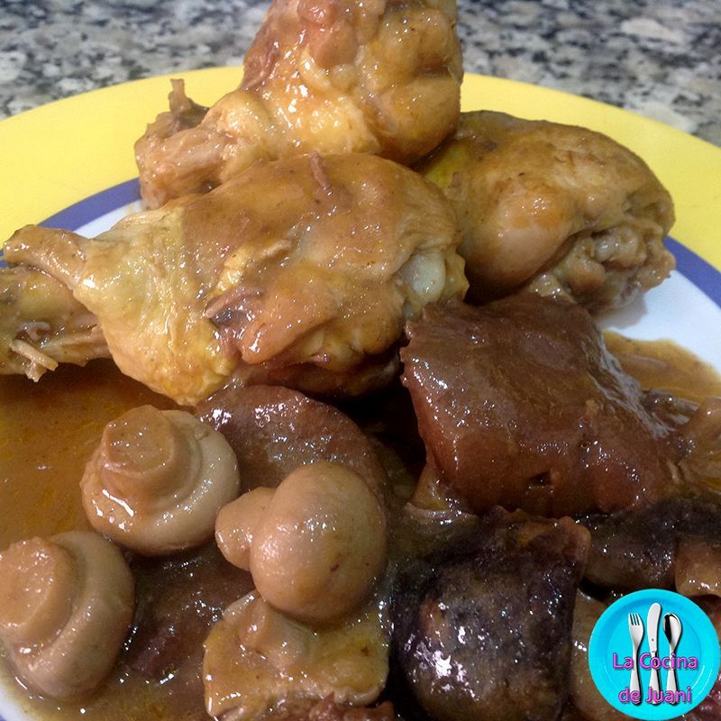 Pollo al vino de Rioja