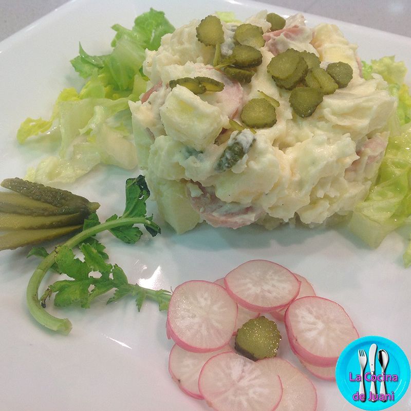 Ensalada alemana con manzana