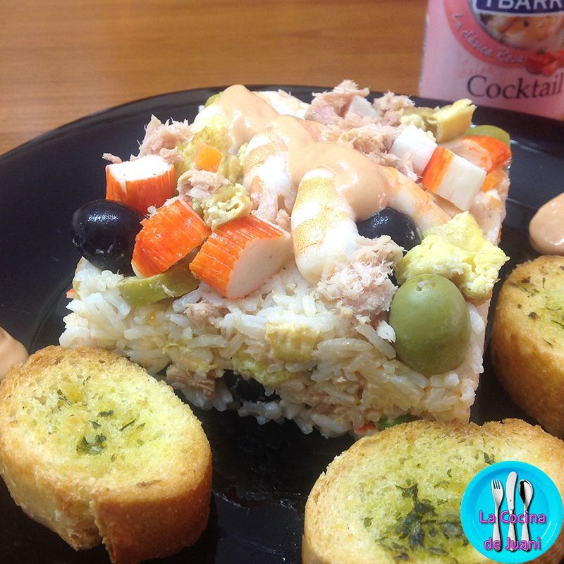 Ensalada de arroz estival