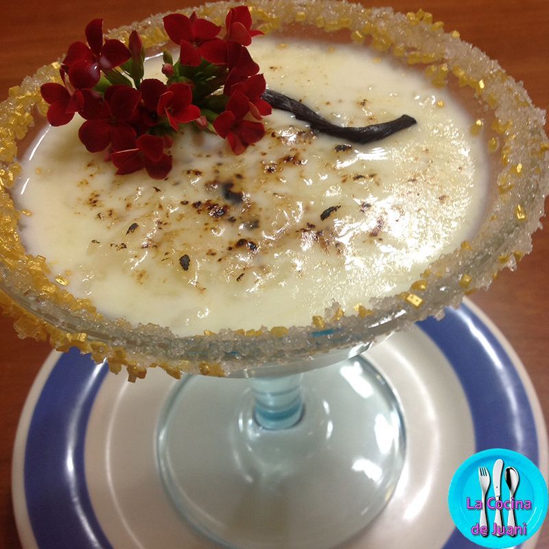 Arroz con leche a la vainilla