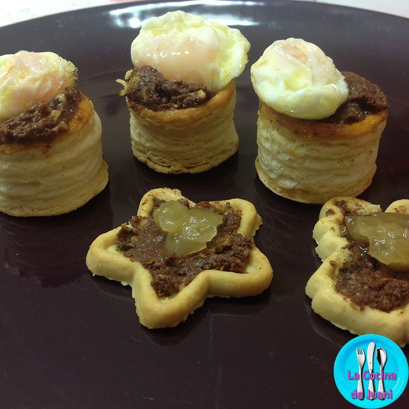 Bocados de morcilla al cabrales
