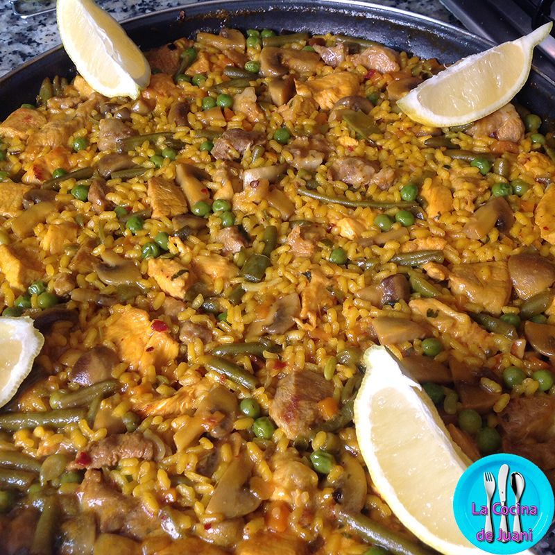 Paella de granja