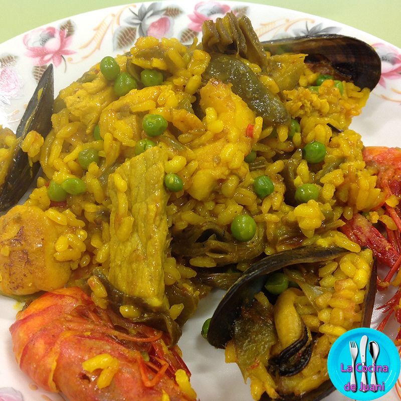 Paella mar y montaña