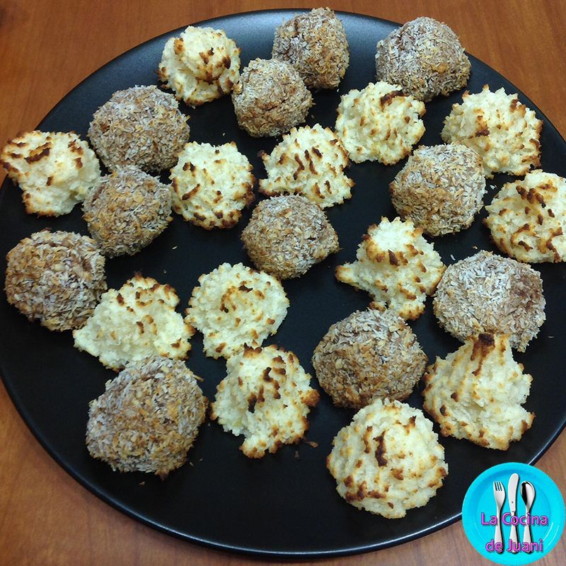 Panellets de coco y cacao