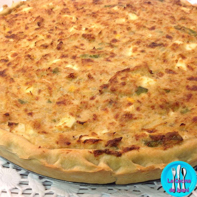 Quiche de atún y queso