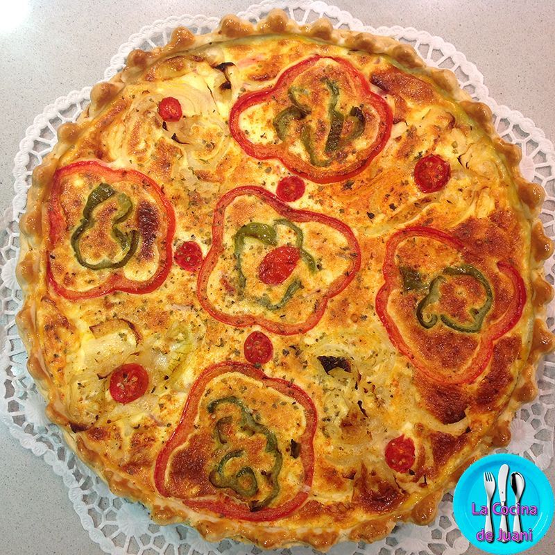 Quiche de verduras y tomate