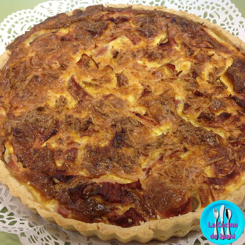 Quiche de jamón y queso 
