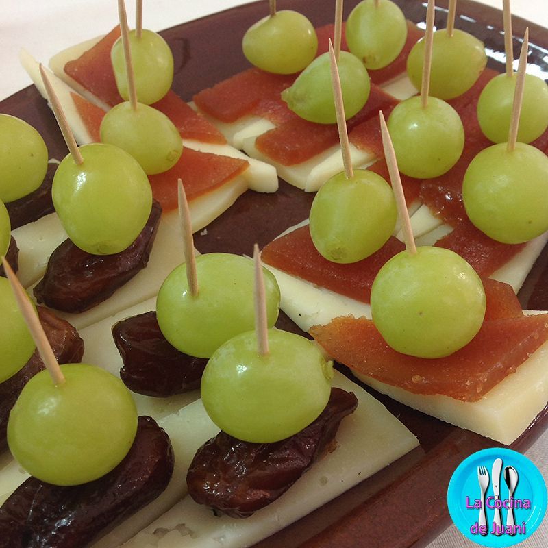 Uvas con queso