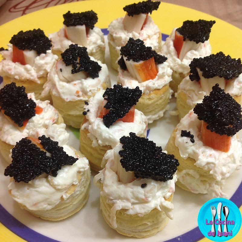 Canapés de hojaldre