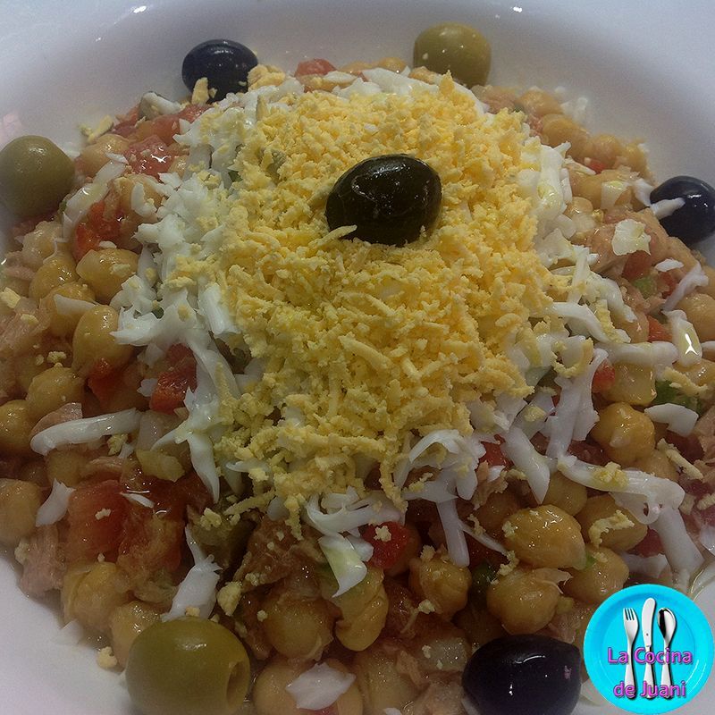 Ensalada de garbanzos de Juani