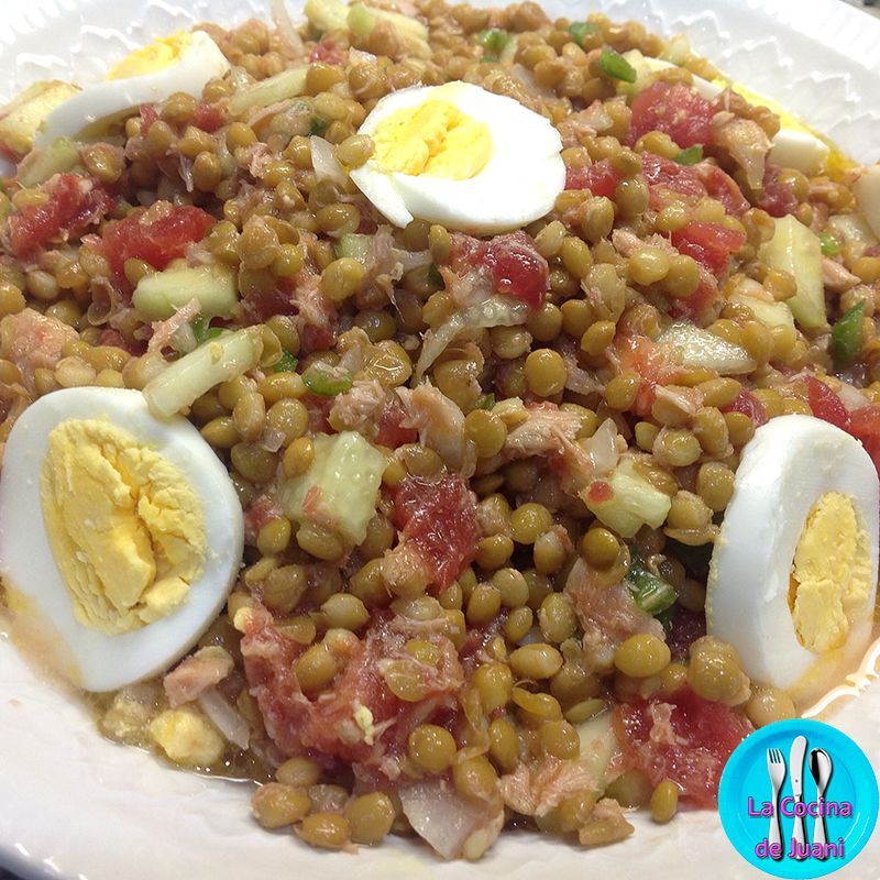 Ensalada de lentejas de Juani