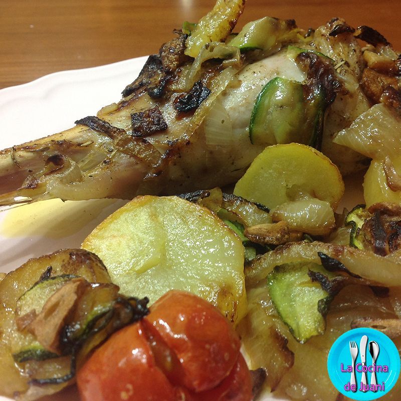 Pierna de cabrito al horno
