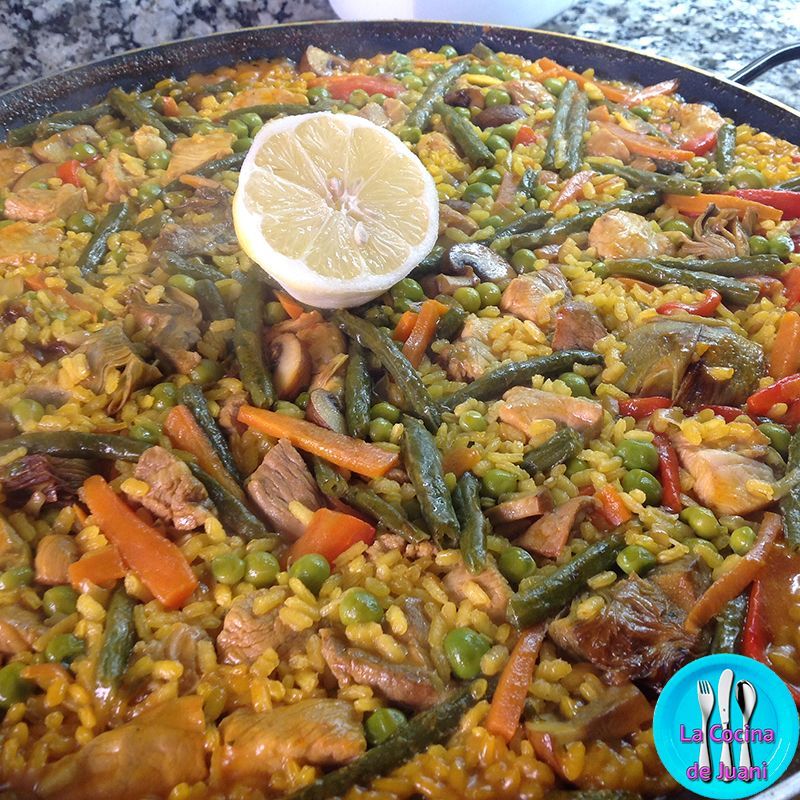 Arroz con lomo y verduras