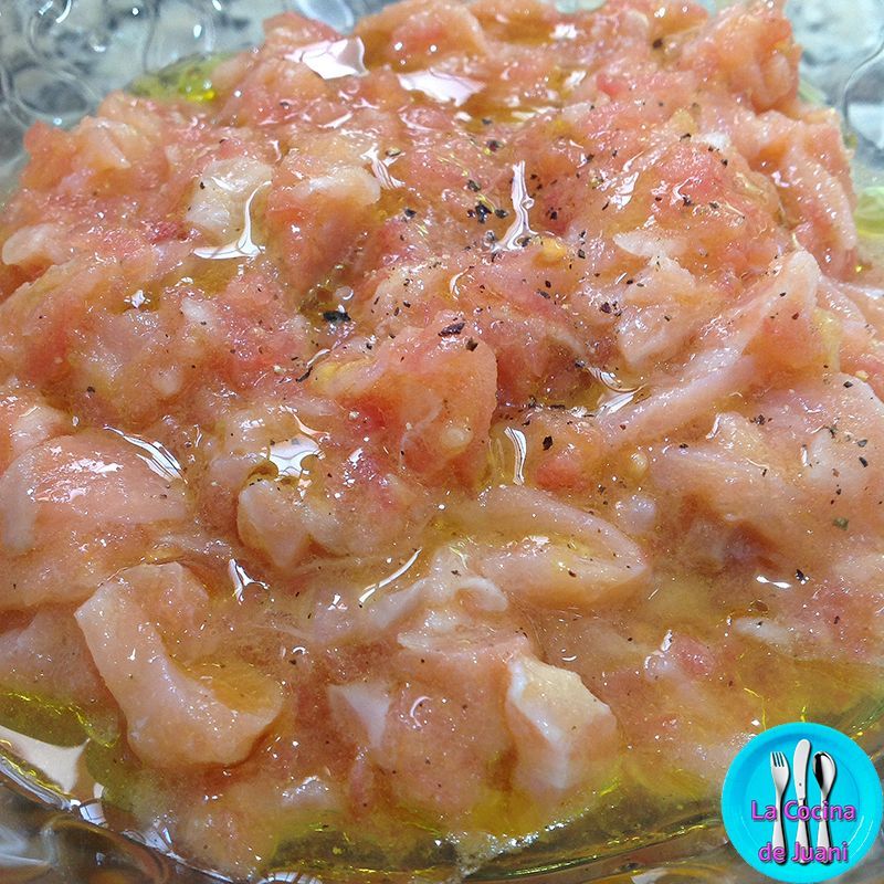 Pipirrana de salmón