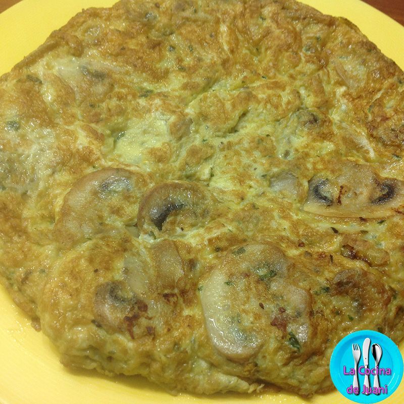 Tortilla de champiñones
