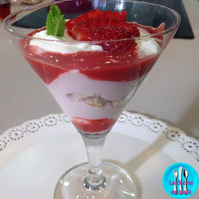Mousse de fresas