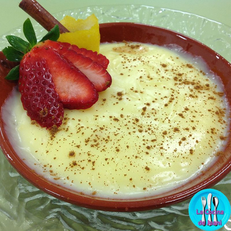 Crema catalana con fresones