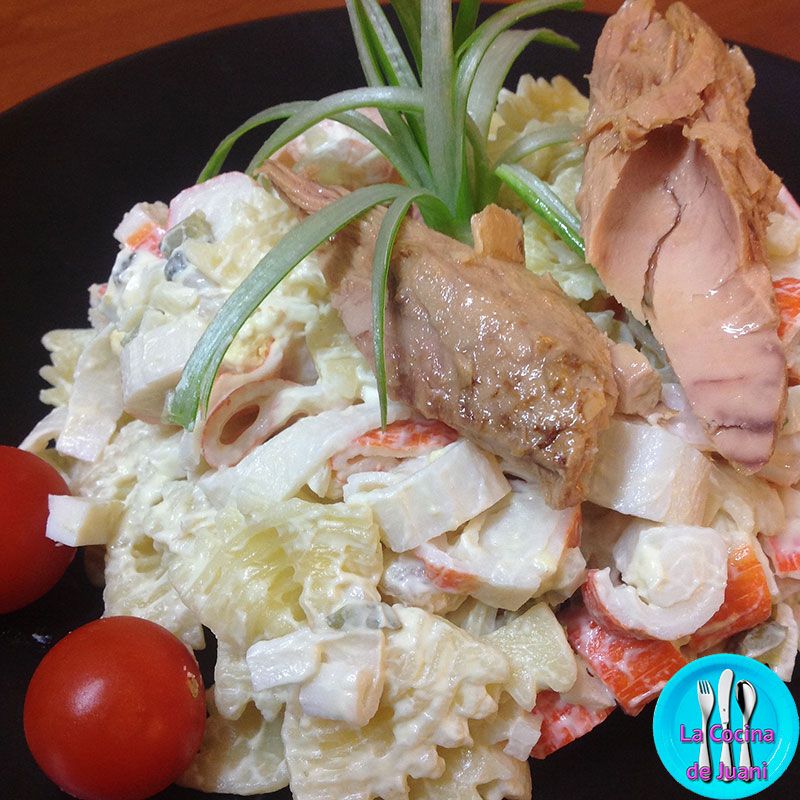 Ensalada marinera de pasta