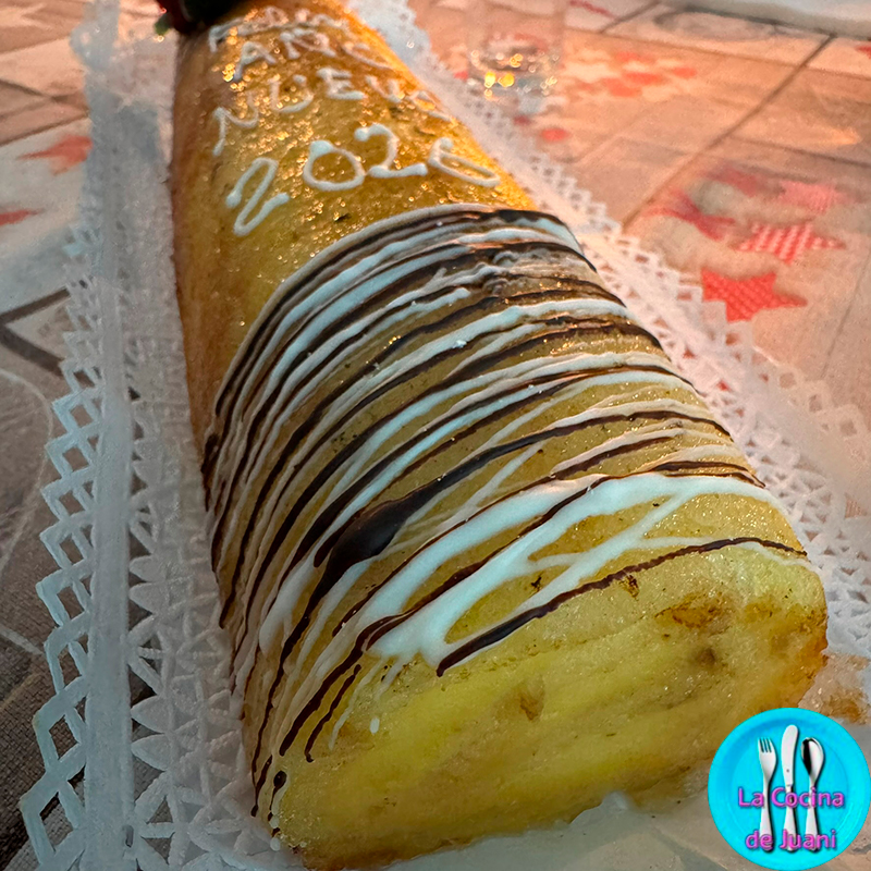 Brazo de gitano de crema quemada