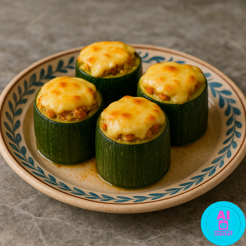 Calabacines rellenos de atún