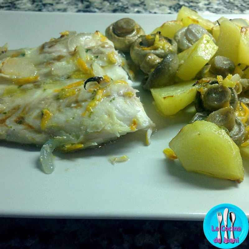Dorada con patata panadera