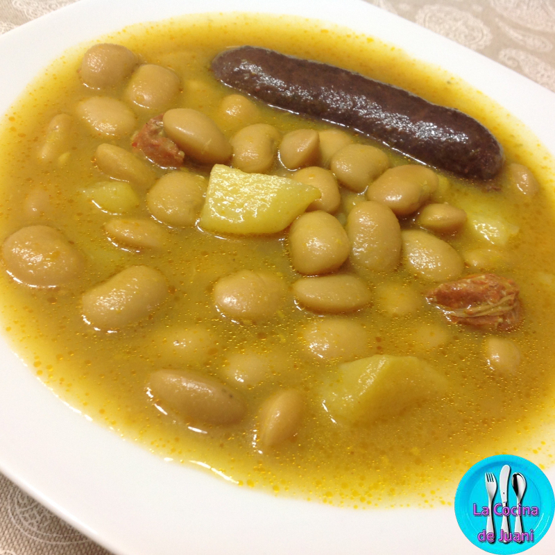 Estofado de fabes y morcilla
