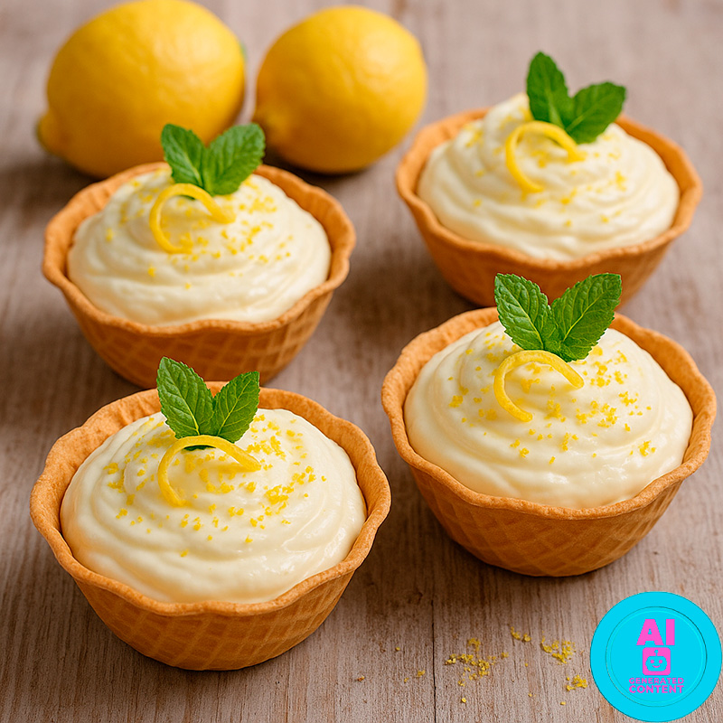 Mousse de limón cremoso